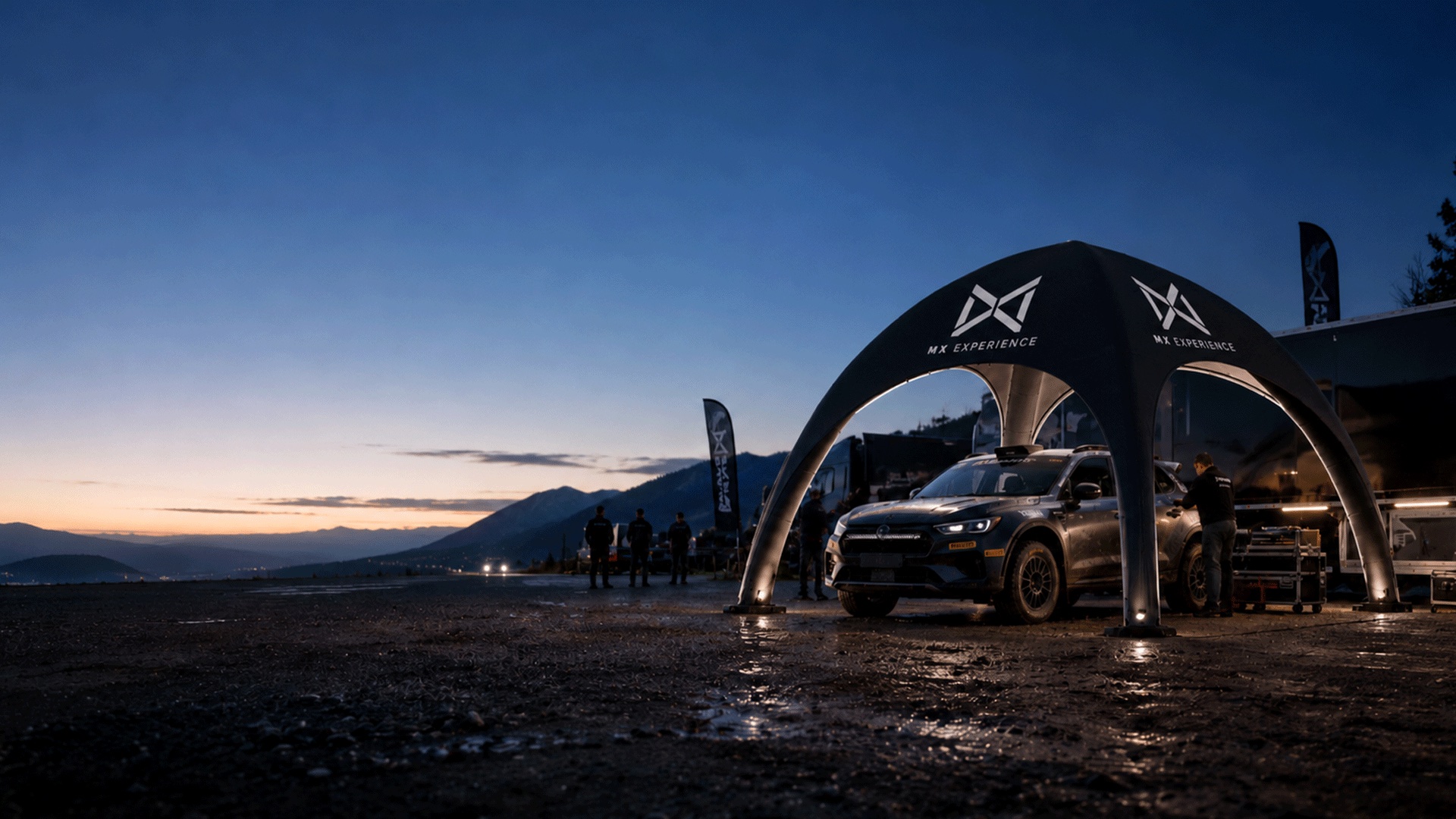 MX Experience portable structure setup