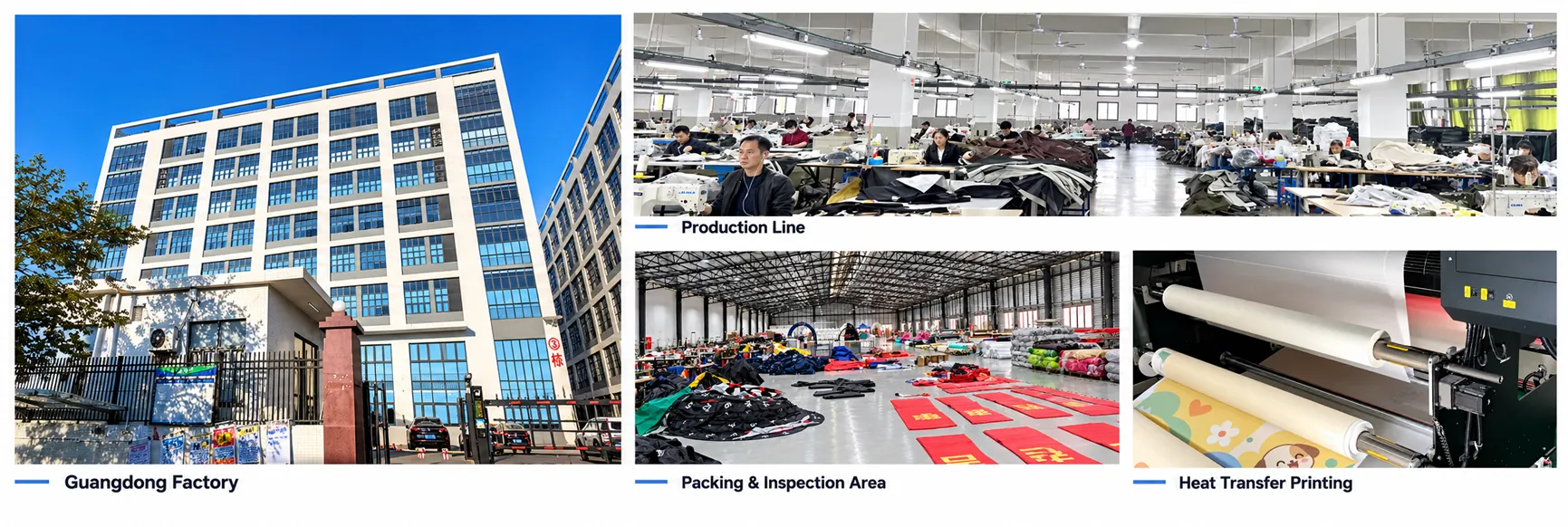 Production facility in Guangdong China supporting MX EXPERIENCE inflatable event structure projects